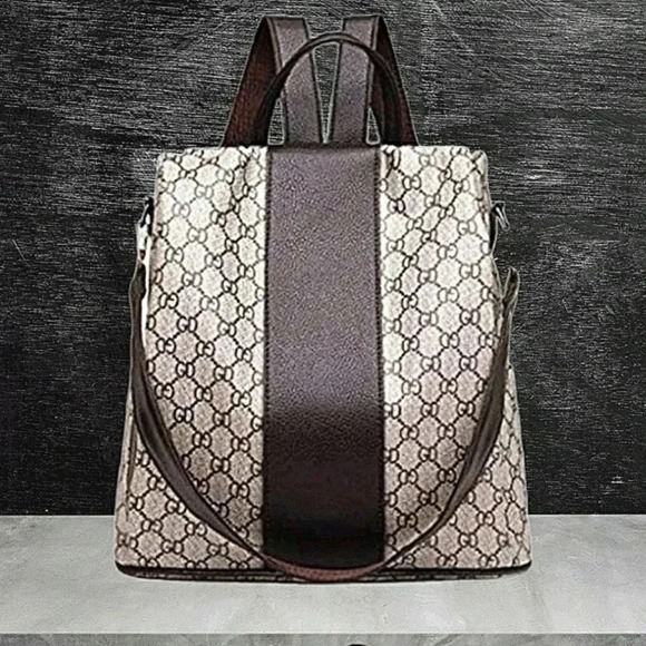 Handbags - GD BROWN BACKPACK PURSE